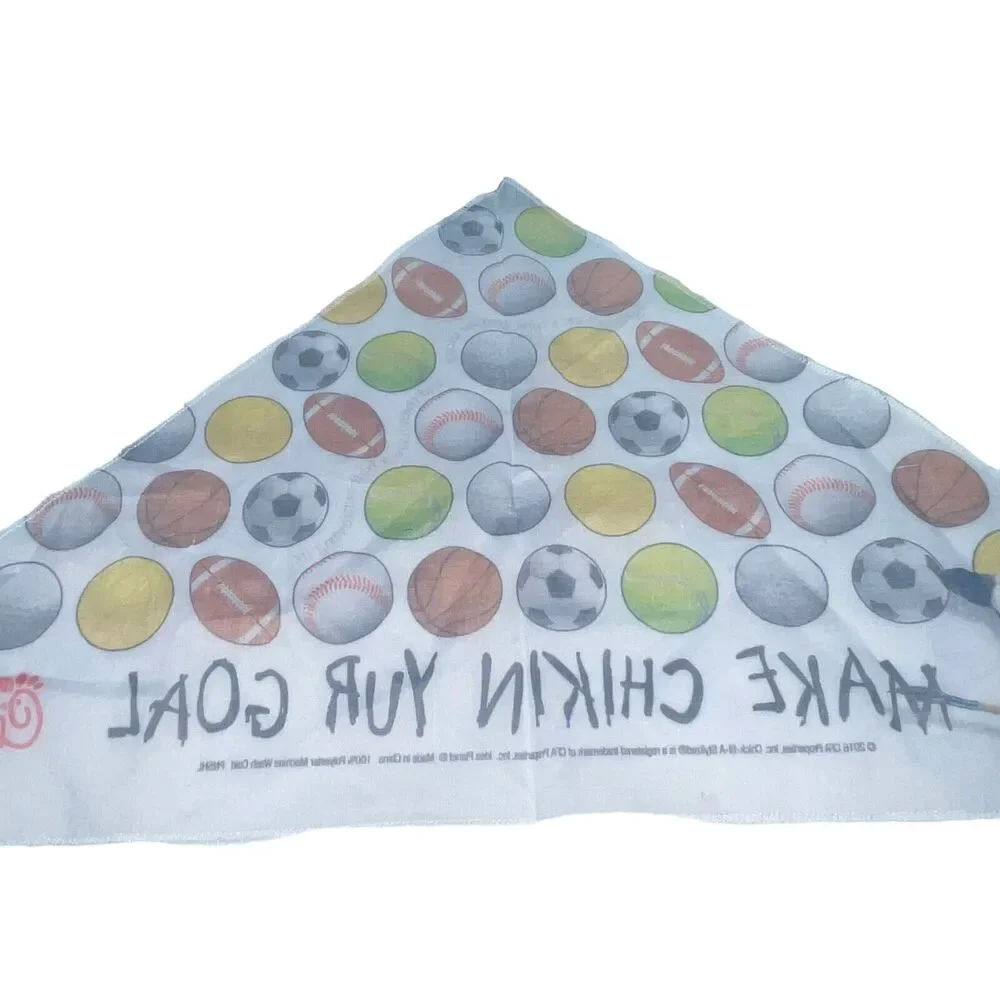 Chick-fil-A Dog Bandana Pup Pet 2016 Make Chikin Yur Goal Soccer Fast Food 26